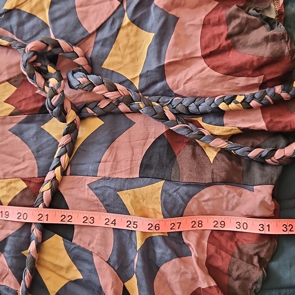 VICI Collection Retro Mod Geometric Mini Dress, L | MCM, Flowy, Festival, Boho - Picture 10 of 11